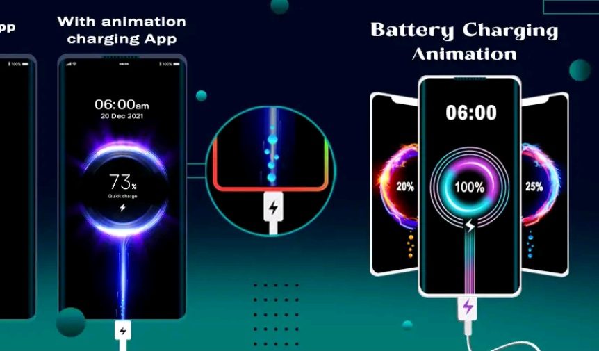 تطبيق Battery Charging Animation لتغيير مظهر شحن الهاتف الذكي