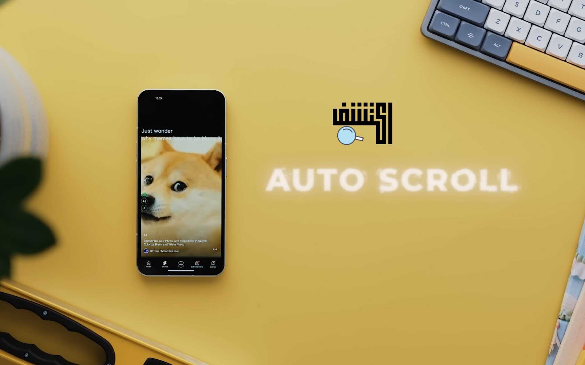 تطبيق Auto Scroll التمرير التلقائي على مواقع التواصل الاجتماعي
